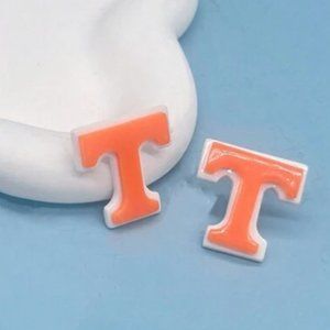 NEW Tennessee Volunteers NCAA‎ T Resin Stud Earrings